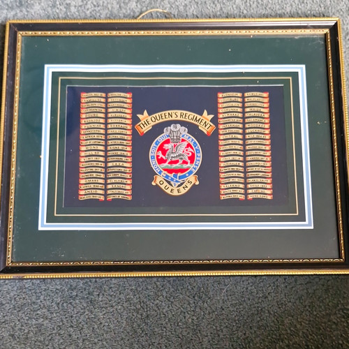 The queen regiment framed - the, queen's